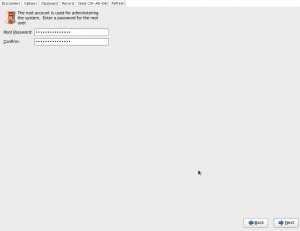 Set root password