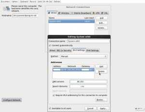 Network configuration