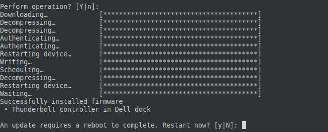 Updating device firmware manually using fwupd.